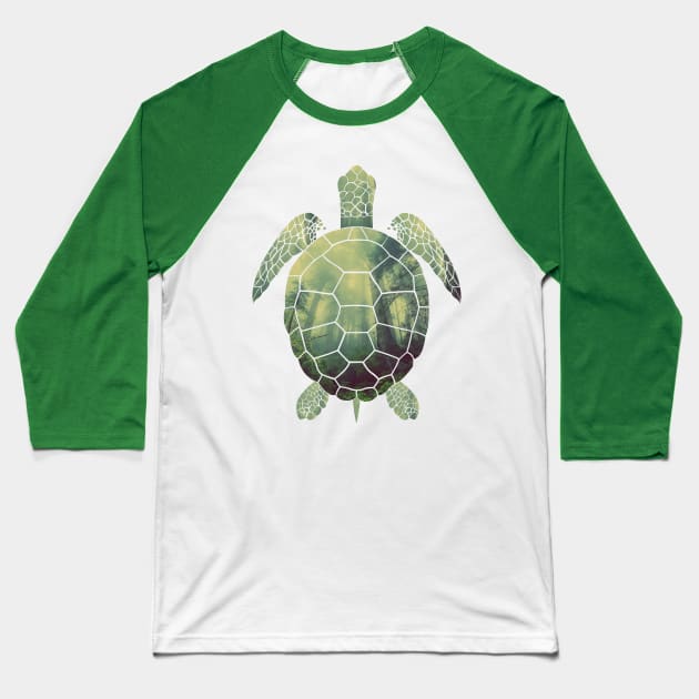 forest turtle Baseball T-Shirt by ElectricPeacock